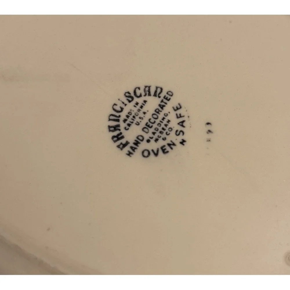 Vintage 1950s Franciscan Apple Oval Serving Platters‎ - Set of 2 Made in USA